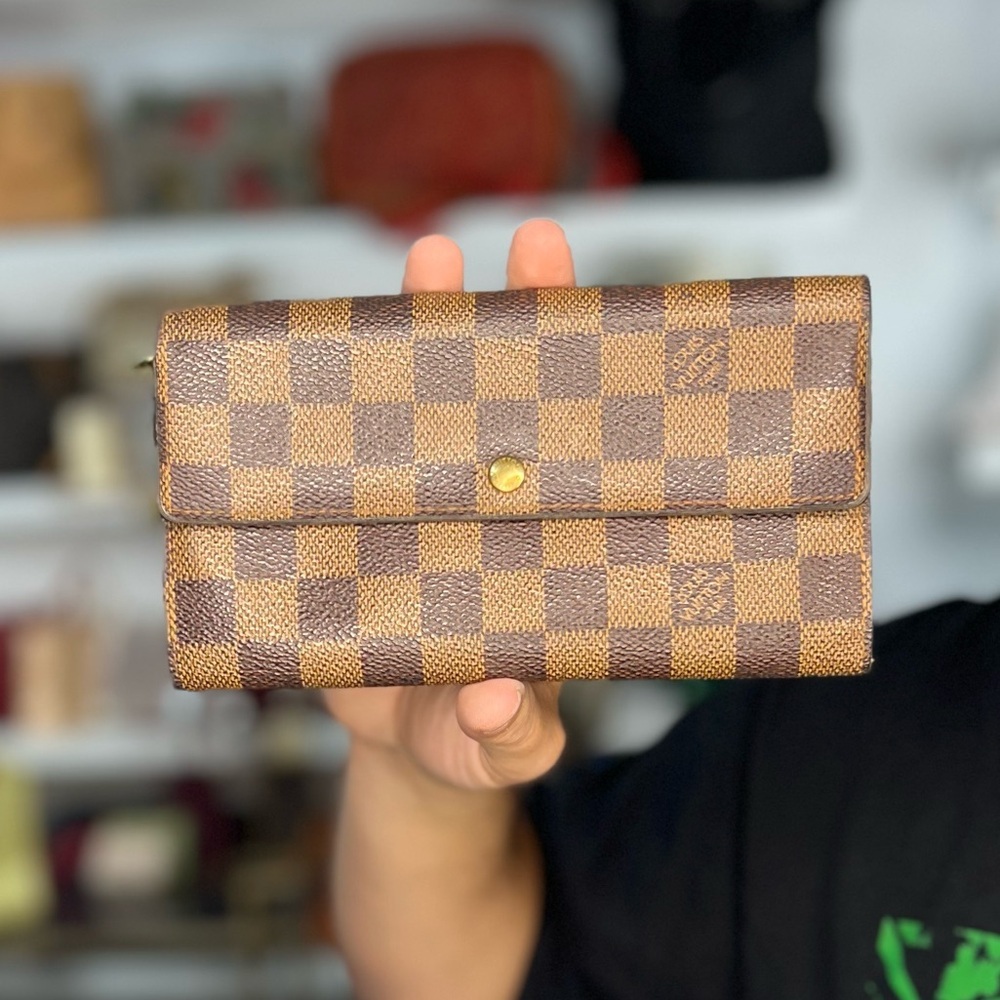 LV Damier Ebene Long Wallet